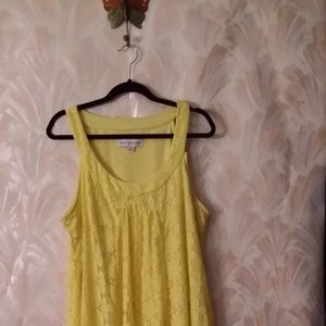 Beautiful Yellow Lace Sun Dress